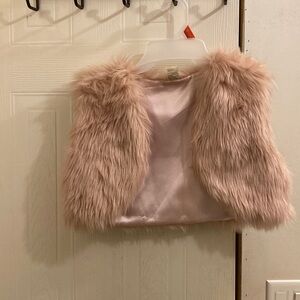 Pink Faux Fur Vest